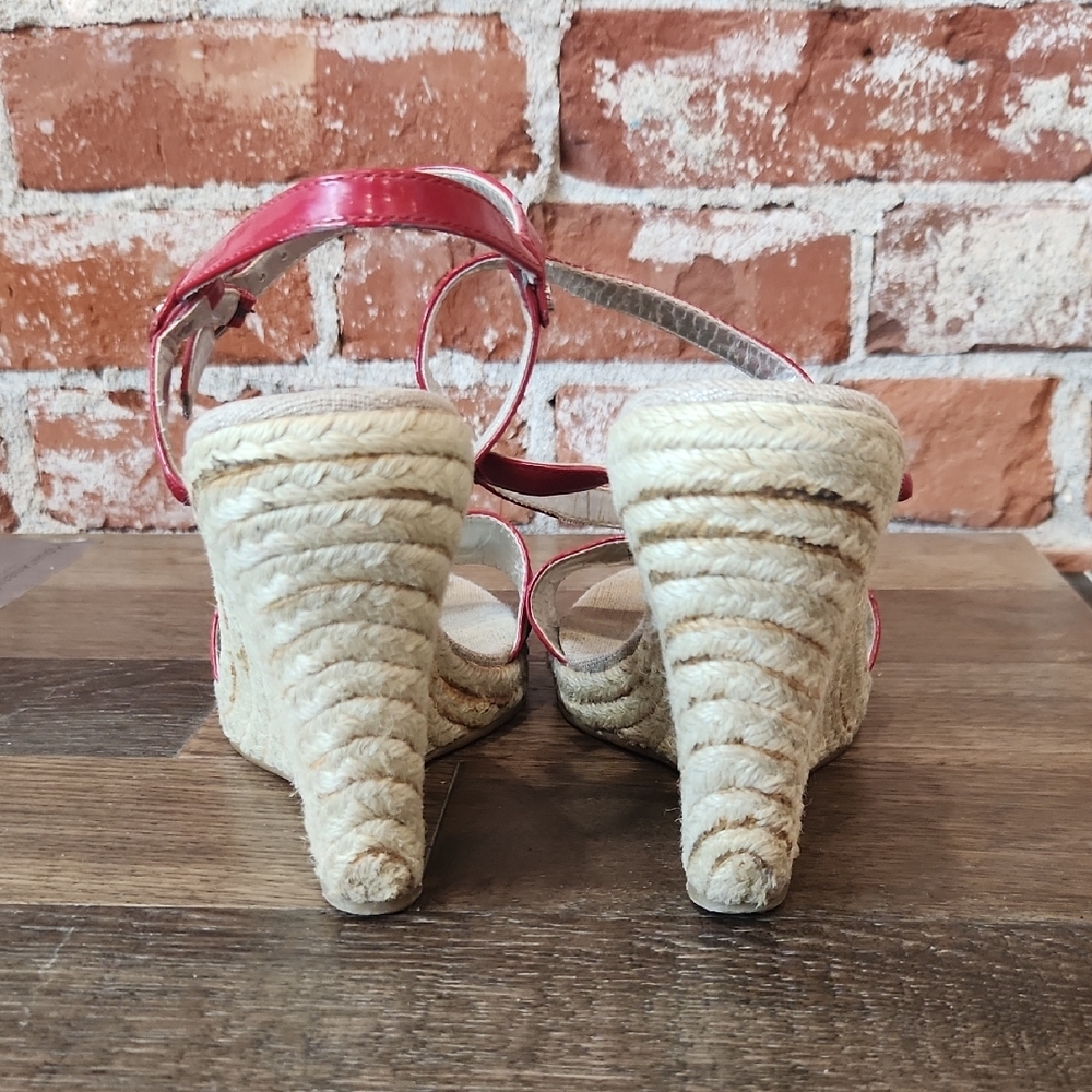 Calvin Klein Red Strappy Sandals View 5